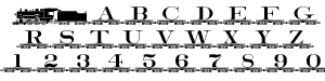 Alphabet Train Font