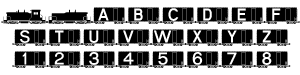 Boxcars (Alphabet Train Jr)  Font